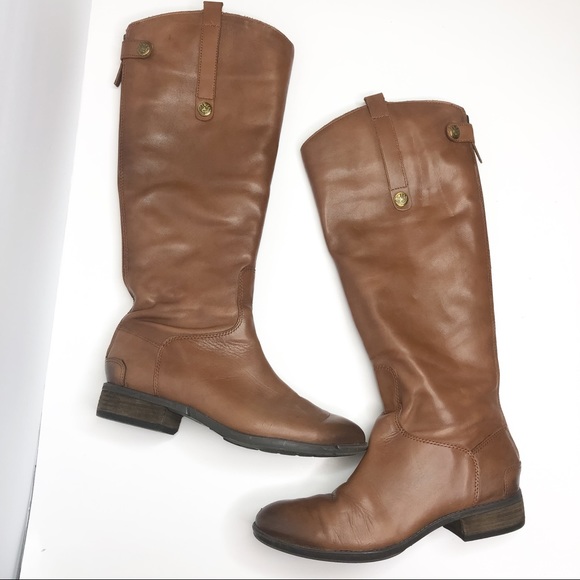 Sam Edelman Shoes - Sam Edelman penny whiskey leather riding boots 7.5